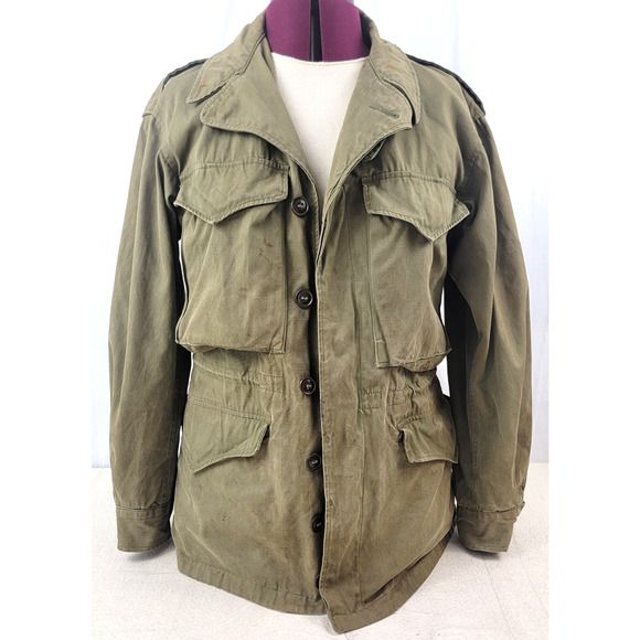 WWII U.S. Army M-1943 Field Jacket 1945 Beacon Mfg Co 34S - Picture 1 of 14